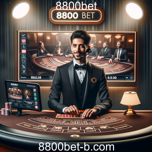 A Emoção do Cassino ao Vivo no 8800bet